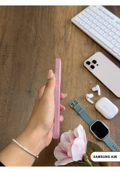 Samsung Galaxy A36 Uyumlu Mat Sert Klein Kılıf Pembe