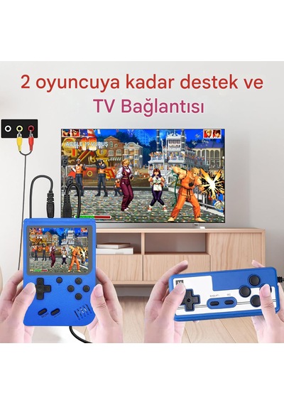 Uzaktan Kumandalı Taşınabilir Video Oyun Konsolu, 400 Klasik Oyun