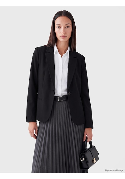 Lcw Studıo Siyah Kadın Blazer Ceket