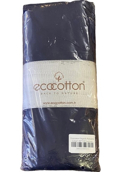 Ecocotton Organik Pamuklu Çarşaf 180 240 Lacivert