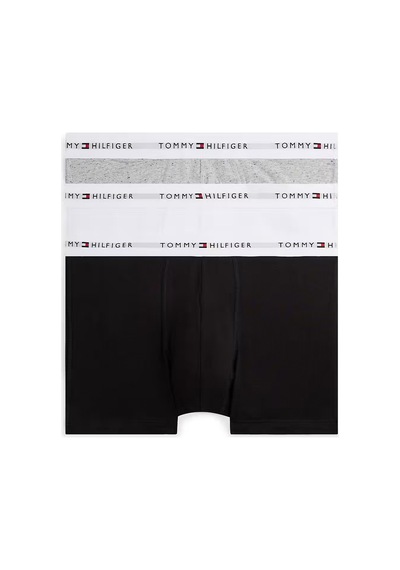 Tommy Hilfiger Erkek 3'lü Boxer Paketi-um0um038890xo Gri - Siyah - Beyaz