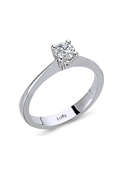 Lova H Renk 0,30 Karat Pırlanta Tektaş Yüzük - Hrd - 1030045