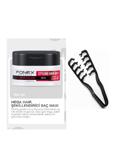 Fonex Mega Hair Styling Wax 150 Ml + Mucizevi Tarak