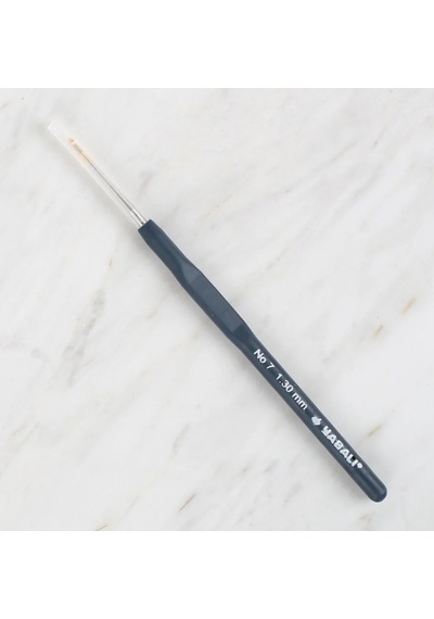Abarta Yabalı Altın Uçlu Elastik Saplı Dantel Tığ No:7 & 1.30mm-lacivert No 7 - 1,3 Mm