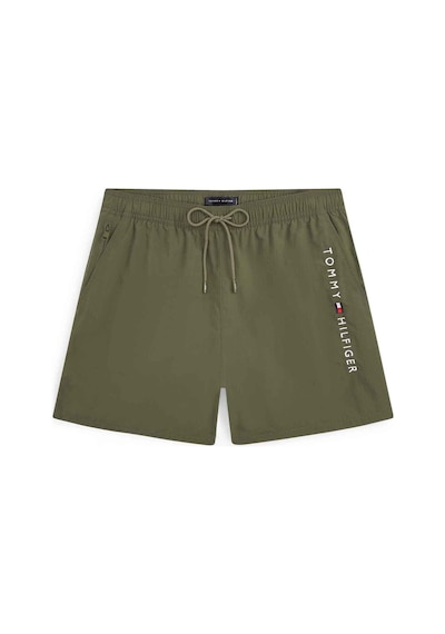 Tommy Hilfiger Erkek Marka Logolu Günlük Kullanıma Uygun Haki Yeşil Deniz Şortu Um0um03748 Rbn-15612