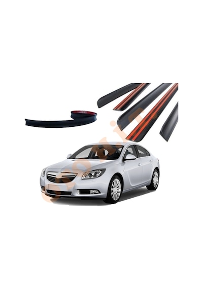 Opel İnsignia Uyumlu Bagaj Üstü Spoiler Mat Siyah