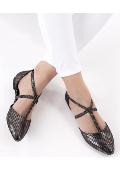 Fox Shoes Platin Kadın Babet D726537307