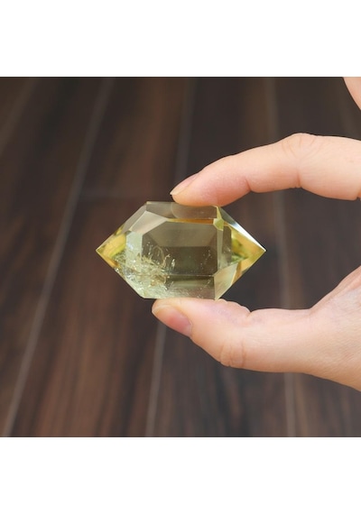 Çift Uçlu Limon Kuvars Taşı - Enerji Dengeleyici Kristal