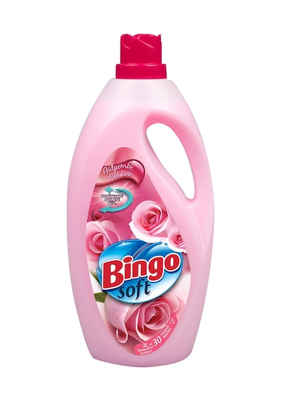 Bingo Soft Çamaşır Yumuşatıcısı Gülpembe 3 L