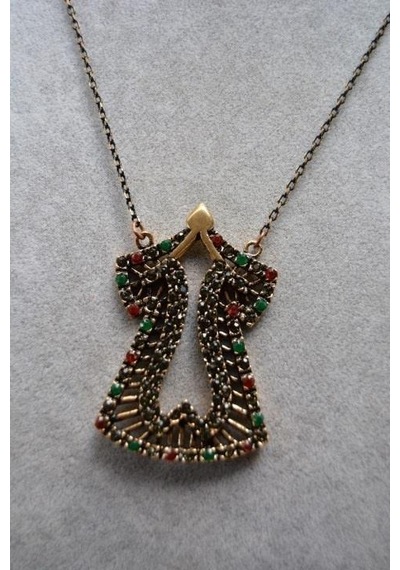 Stoneage Jewellery Kaftan Kadın  Kolye Turkuaz