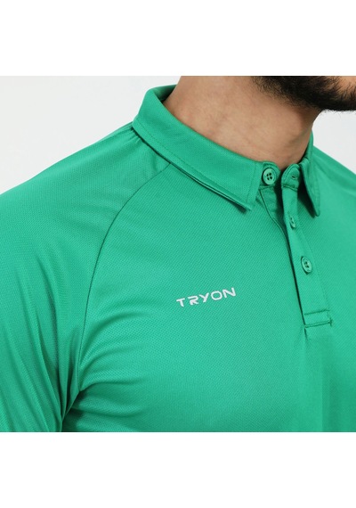 Yeşil Tryon Erkek Polo T-shirt Victory 001