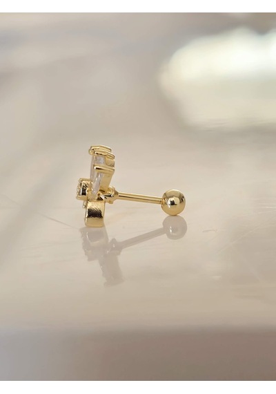 Fiyonk Kulak Model Kıkırdak Piercing Tragus Helix Gold Renk Küpe Gold