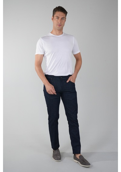 Bisse Koyu Lacivert Denim Pamuklu 5 Cepli Erkek Pantolon Pnj25y25102 40 K.Lacivert