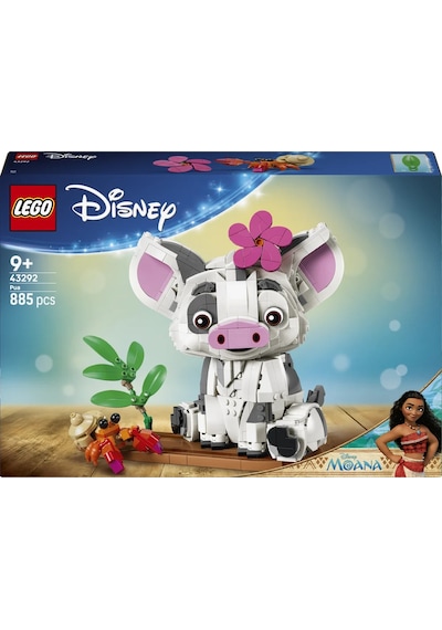 LEGO® | Disney Moana Pua 43292 - 9 Yaş ve Üzeri Çocuklar için Dal ve Çiçek Aksesuarları İçeren Oyuncak Yapım Seti (885 Parça)