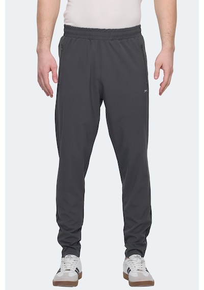 Slazenger Grıet Erkek Fermuar Cepli Dar Paça Koyu Gri Eşofman Altı Koyu Gri