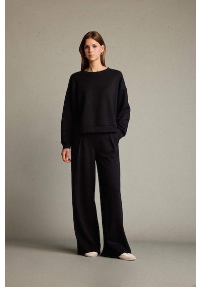 Defacto Regular Fit Normal Bel Düz Paça Modal Pantolon G2911ax25aubk81 Siyah