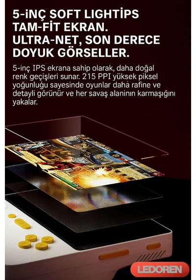 Gamemt E5 Elde Taşınabilir Youtube Chrome Oyun Konsolu 5000 Mah 2
