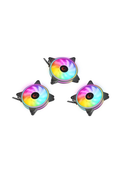 Rampage Coolwınd F3 3 x 12 CM Argb Fan + Kumanda Siyah Kasa Fan Kiti