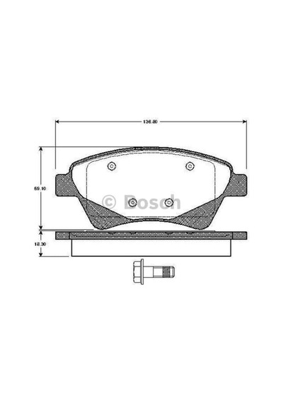 BOSCH 986495071 Fren Balatası Ön Megane II 02-05 Scenic 03- Grand Scenic II 04-