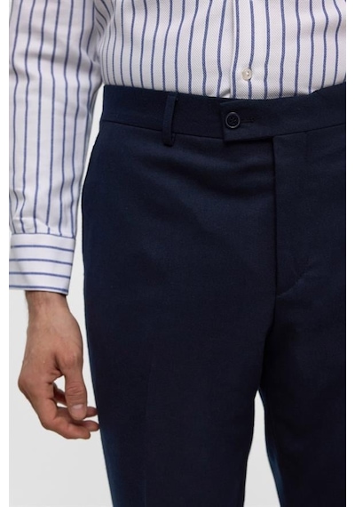 Süvari Lacivert Regular Düz Pantolon Lacivert