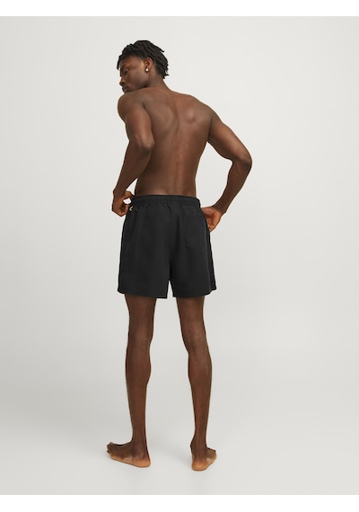 Jack & Jones Erkek Logo Detaylı Deniz Şortu - Fiji - 12225961 - 1 Black