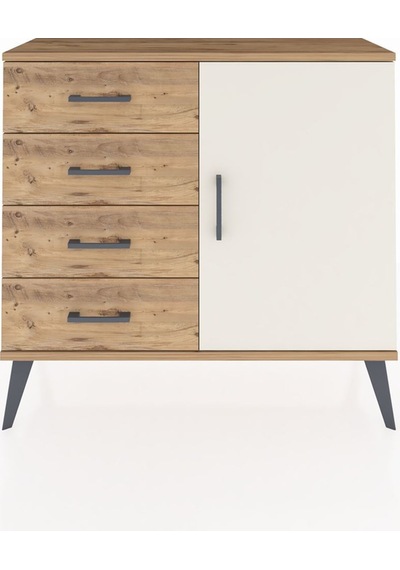 Arges Şifonyer Tek Raflı 4 Çekmeceli Tek Kapaklı 88x30x80 Çam-aytaşı/çam Aytaşı/çam Arges Şifonyer Tek Raflı 4 Çekmeceli Tek Kapaklı 88x30x80 Çam-aytaşı/çam Aytaşı/çam