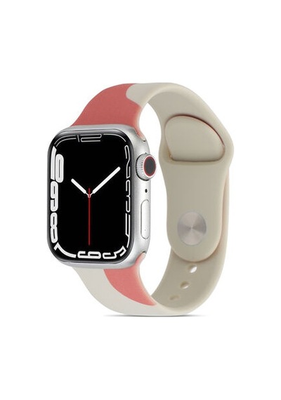 Apple Watch Uyumlu  7 45mm Krd-62 Silikon Kordon - Blue İnk