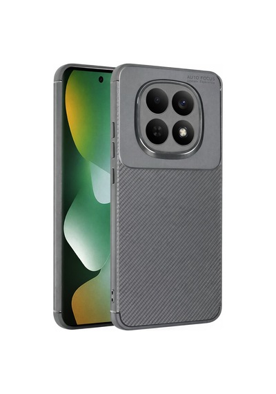 Xiaomi Redmi Note 15 Pro 4g Kılıf Focus Carbon Silikon Kapak Gri