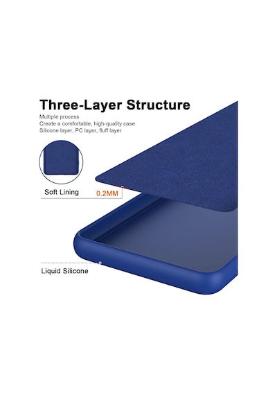 Caseonn Honor Magic 8 Pro Kılıf Kamera Korumalı Mikrofiber Astarlı Lansman Lacivert