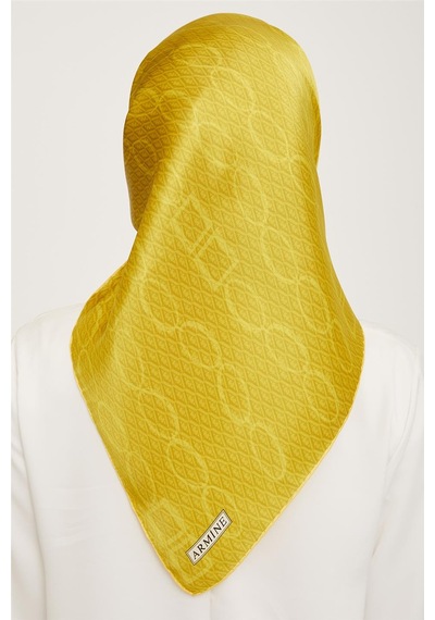Armine Twill İpek Eşarp 23ya8925 41 Sarı