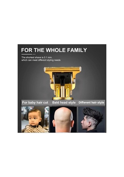 Cp-0685 Şarjlı Saç Ense Sakal Traş Makinesi Hair Clipper T Bıçaklı 0 Traş Tüm Vücut Tıraş Aleti