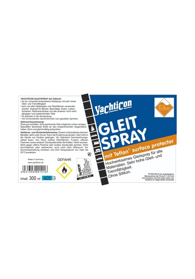 Yachticon - Teflonlu Silikon Kaydırıcı Sprey 300ml : Sürtünmelere, Sıkışmalara Ve Gıcırtılara Ptfe Gücüyle Son Verin