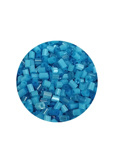 Kesme Cam Boncuk 2mm - 60 Gram - Mat Mavi - Bnc386