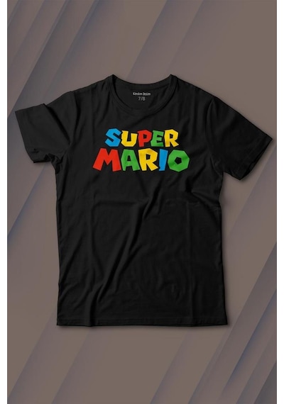 Kendim Seçtim Super Mario Seres Baskılı Tişört Çocuk T-shirt 001
