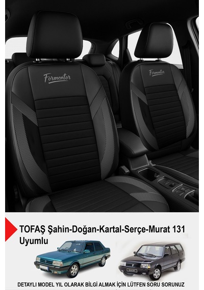 Formentor Tay Tüyü Oto Koltuk Kılıfı Tofaş Kartal-şahin-doğan-serçe-tempra Uyumlu Carbon