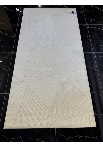 Eko Mono Mno Lux 01 Vizon Hav Toz Vermez Kaymaz Tabanlı Şık Kilim Krem