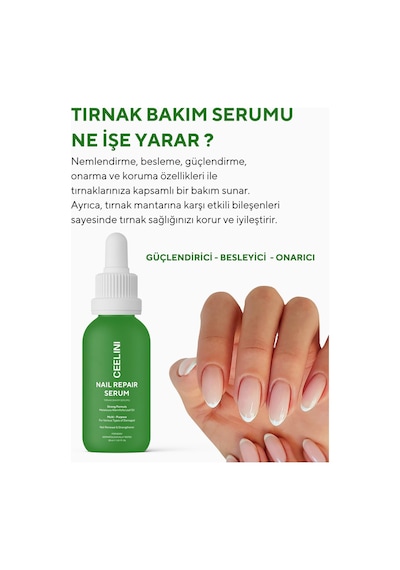 Ceelini El ve Ayak , Koku Tırnak Güçlendirici Çay Ağacı , Salisik Asit Özlü Serum 30 ml