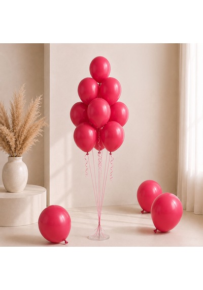 Bordo Renk Lateks Pastel Balon 30 Cm - 100 Adet