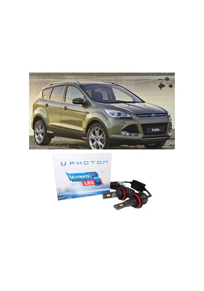 Ford Kuga 2 Led Xenon Kısa Far Ampulü H7 Ultimate 9500 Lumens Yeni Seri Beyaz 2013-2016