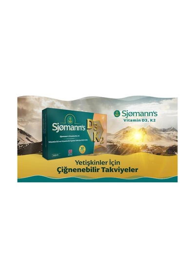 's D3 Ve Vitamin K2 İçeren Takviye Edici Gıda 30 Adet Çiğnenebilir Jel Form
