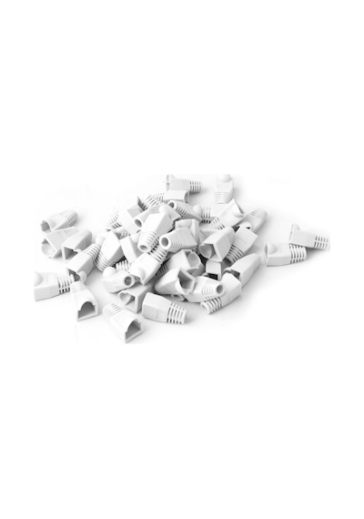 Qport Q-P5B Rj45 Konnektör Kilifi 50Li Paket Beyaz