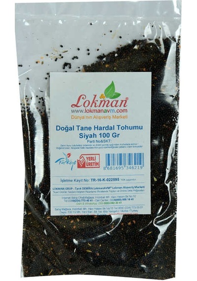 Hardal U Tane Doğal Siyah 100 Gr Paket