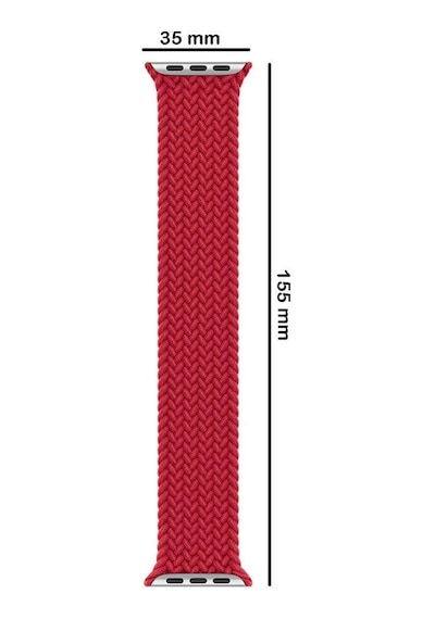 Wozlo Apple Uyumlu  Watch 1 2 3 4 5 6 7 8 Se Ultra Spor Loop Örgü Kordon M Beden 42/44/45mm - Turuncu