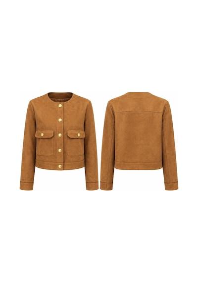 Verymoda Suet Cepli Ceket F1800 Taba