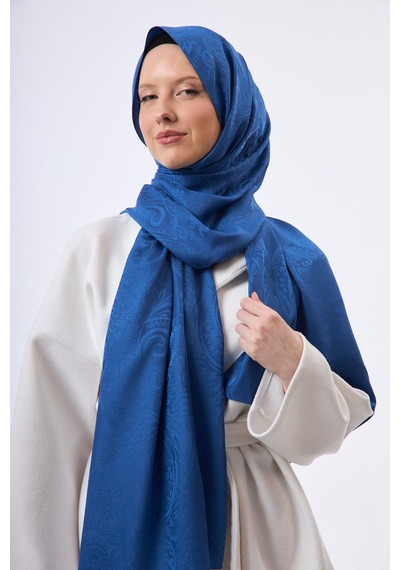Mirsoy Scarf Velora Modern Desen Şal Mavi