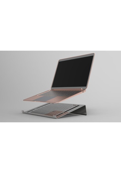 İlgi Trafik Laptop Standı Metal Laptop Tutucu Bilgisayar Yükseltici Siyah