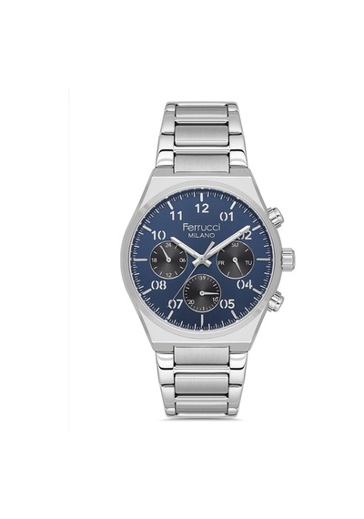 Ferrucci Fer.03742m.02 Çelik Kordon Erkek Kol Saati Metalik