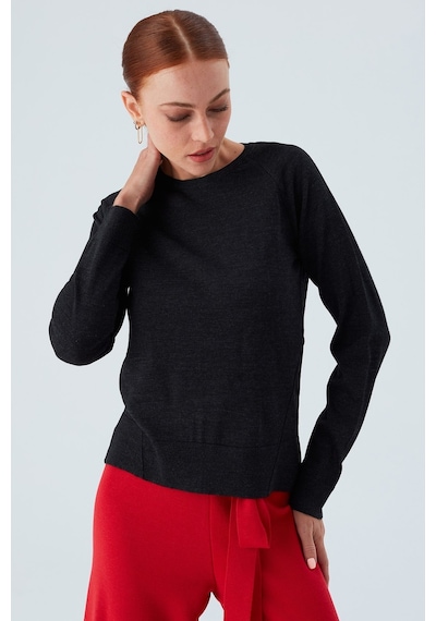 Peraluna Vanessa Pullover Merino Yünlü Yanları Yırtmaçlı Ince Kadın Triko Kazak Antrasit Melanj-antrasit Antrasit Peraluna Vanessa Pullover Merino Yünlü Yanları Yırtmaçlı Ince Kadın Triko Kazak Antrasit Melanj-antrasit Antrasit