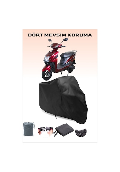 Siyah Volta Vs1 Uyumlu Scooter Brandası Elektrikli Motosiklet Brandası, Toz Ve Su Koruması