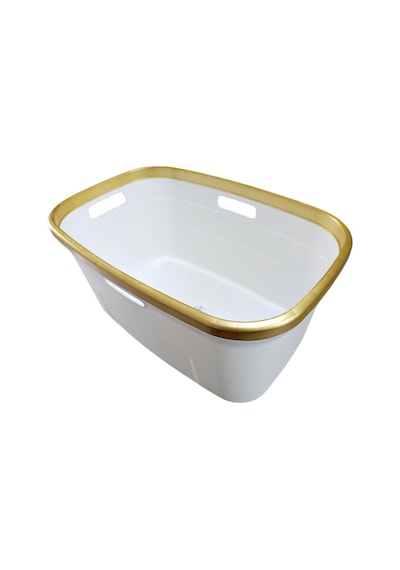 Geseus Gold Çamaşır Selesi,sepeti,temizlik Kovası Beyaz
